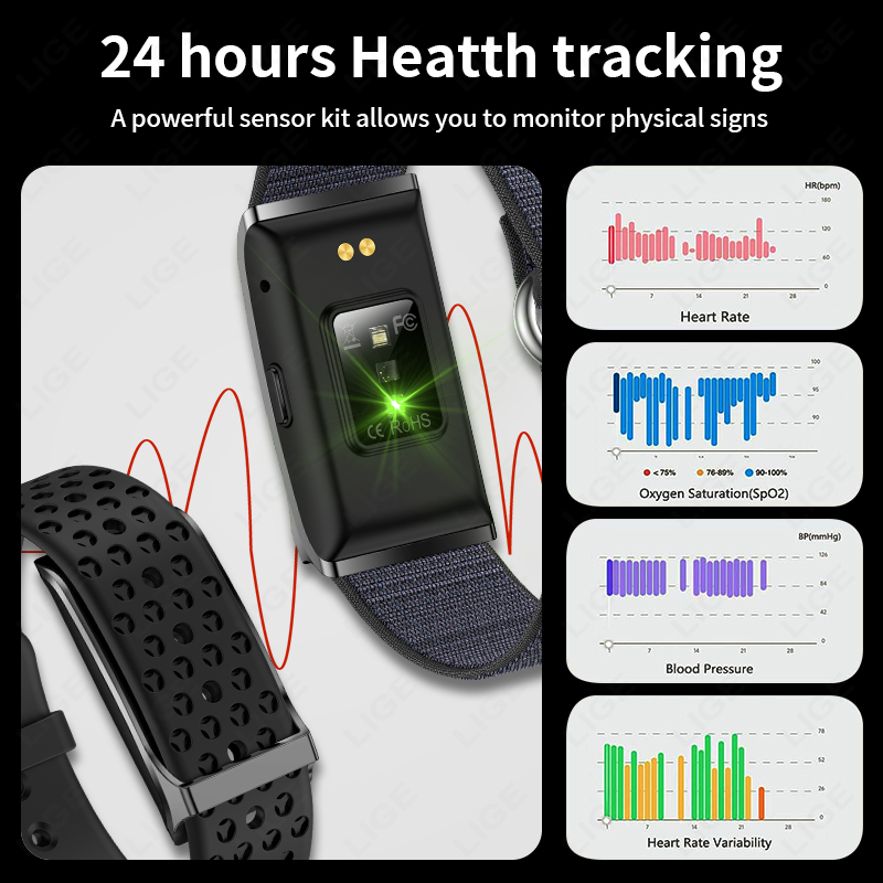 LIGE Smart Watch Frequenza car - Android Smartwatch Accessories recensione e prezzo
